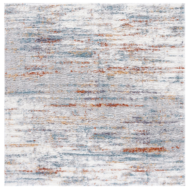 Tapis abstrait Jouji Performance, Carré 5 pi 5 po