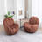 Petal Tufted Swivel Bucket Chair(Set Of 2)-2091933640
