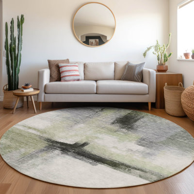 Tapis intérieur / extérieur vert lavable Tint