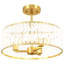 3 - Light Gold Tone Pendant