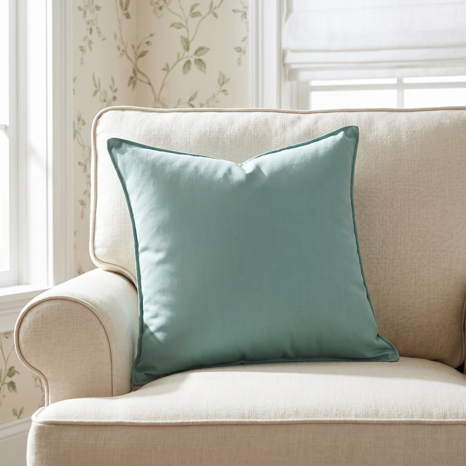Everley 20" x 6" Sunbrella® Throw Pillow, Spa