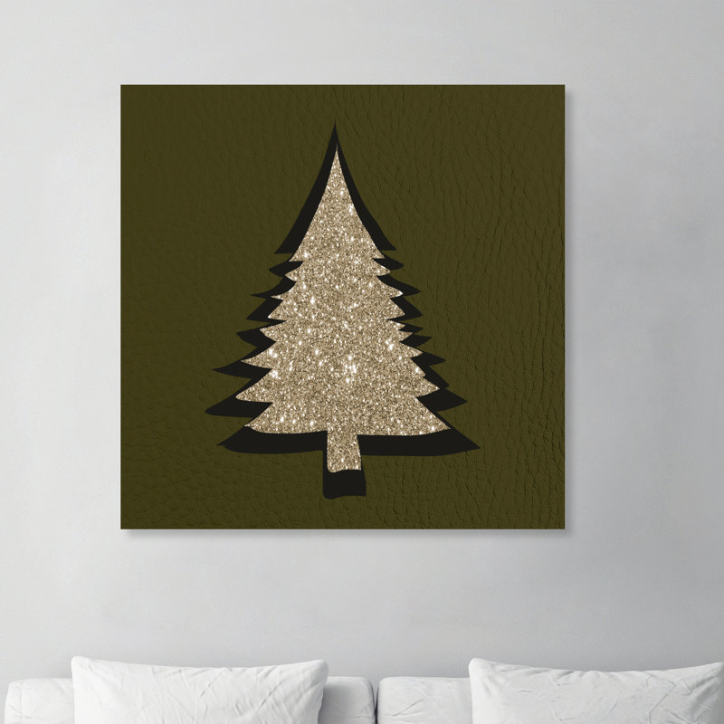 «Pine Tree Silhouette», impression sur toile, H 30 po x l 30 po x P 1,5 po