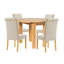 4 - Person Drop Leaf Solid Oak Dining Set