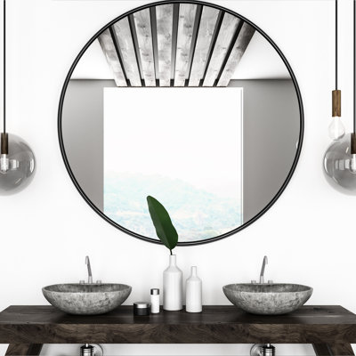 Aluminium Round Mirror