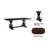 Cheyeanne Trestle Dining Table in Black