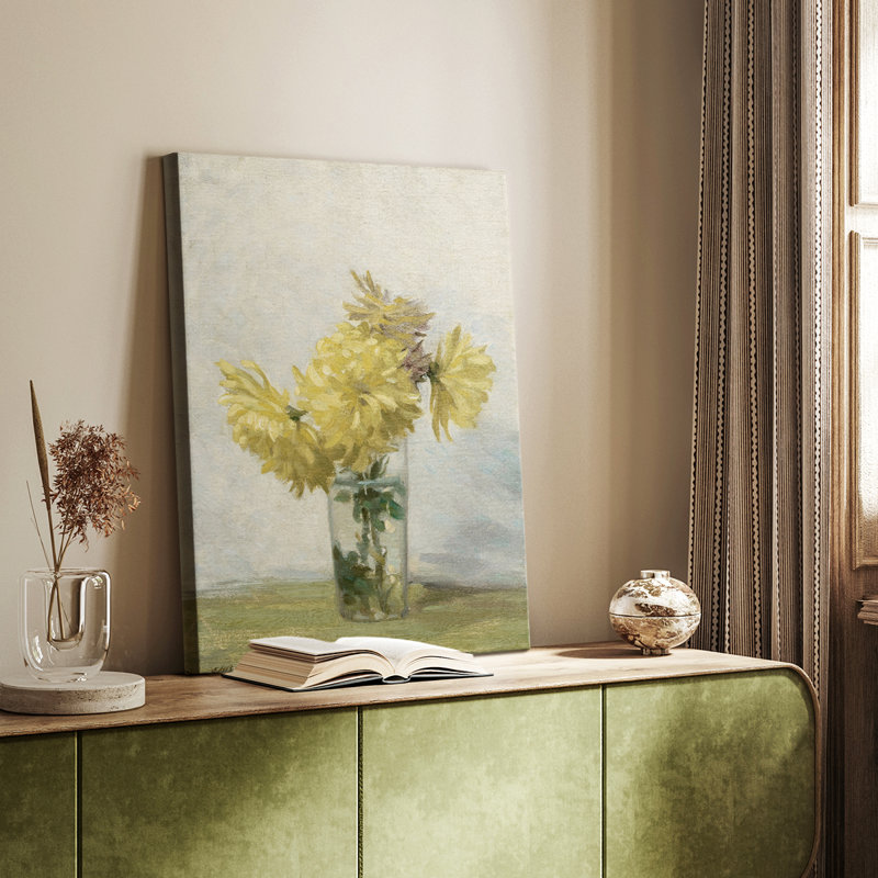 Motif floral rétro CCXLV III - galerie Cavas, H 60 po x l 40 po