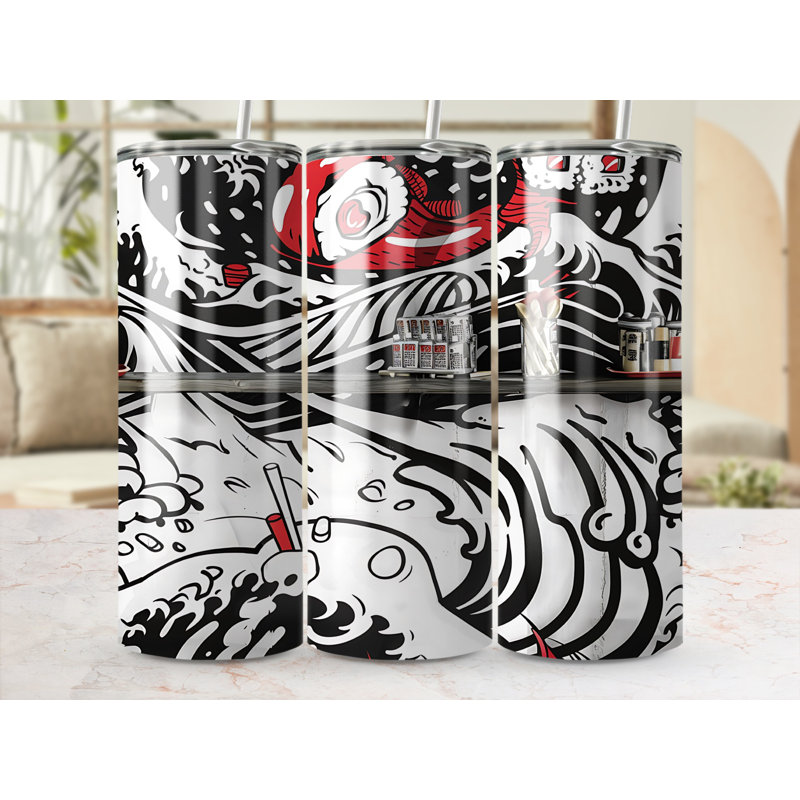 Choose Handmade Tumblers 591ml Vacuum Insulated Stainless Steel (18/8) Travel Tumbler with Straw
