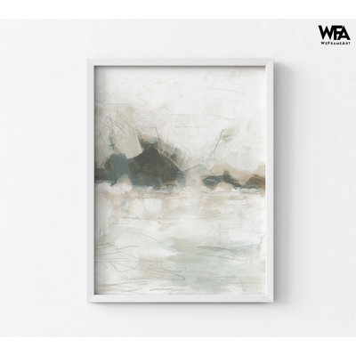 Horizon Break I par June Erica Vess, décoration de bureau à domicile abstrait moderne, idée de décoration murale de pièce tactile moderne, art mural de chambre d'amis