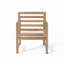 Ensemble de 2 fauteuils club d'extérieur en bois d'acacia teint, P 25,5 po x l 24,5 po x H 33,0 po