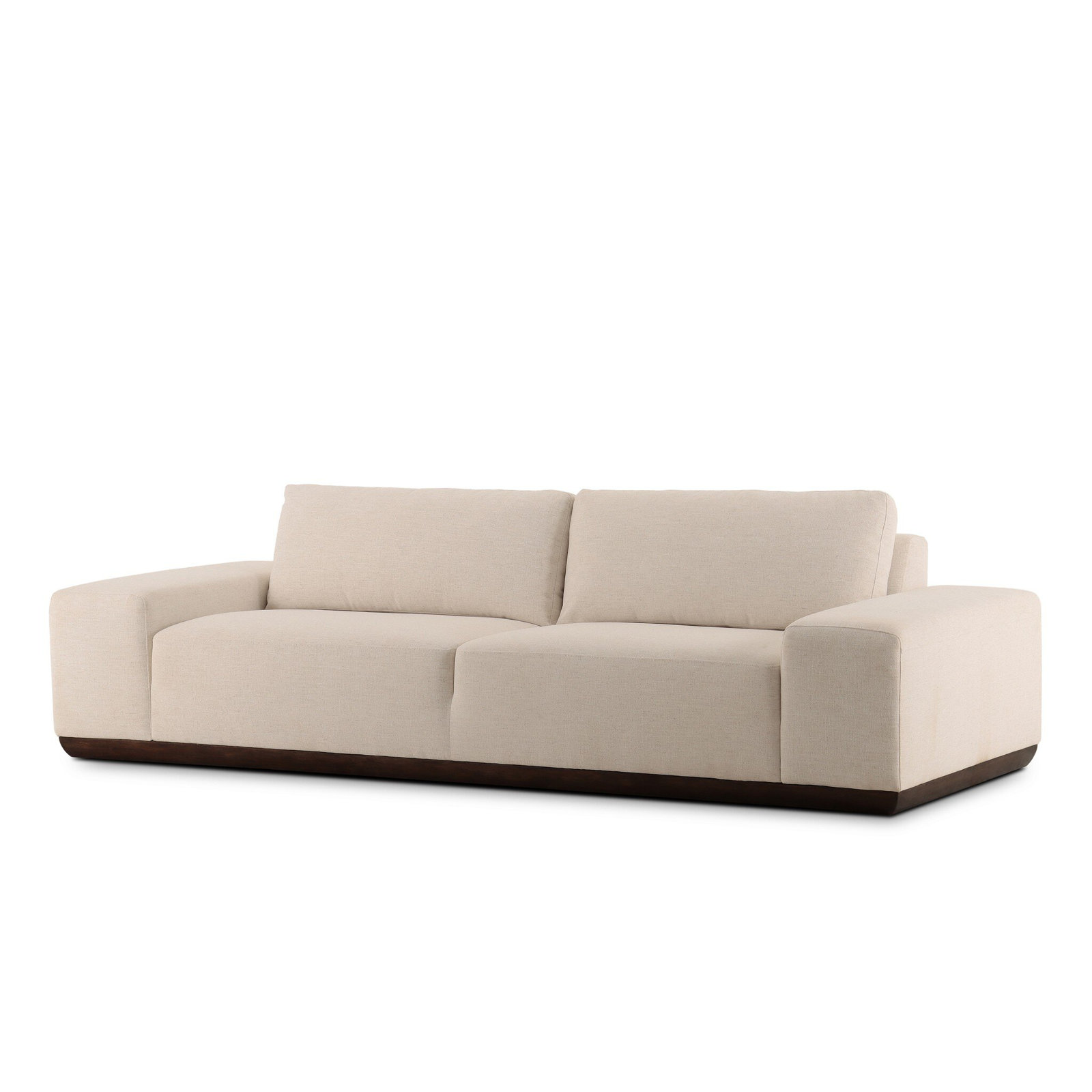 Aletza Sofa 104"-Surrey Cocoa, Crypton Nomad Snow
