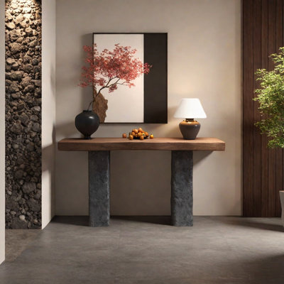 Retro Minimalist Console Table