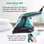 Tower T22031TL 2-in-1 Hand Garment Steamer with Iron Feature, Digital LED Display, One Temperature Technology, Double Soleplate, 25 Second Heat-up, Black and Teal