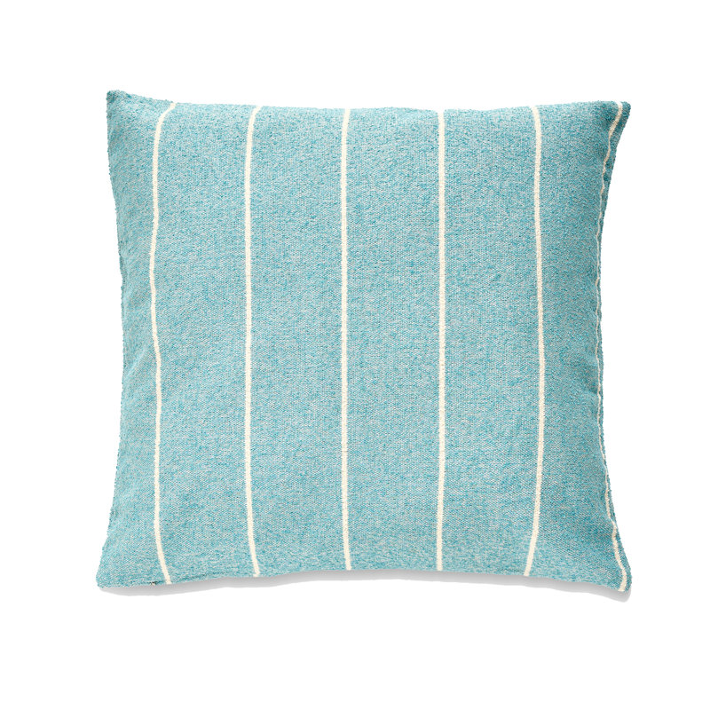 Coussin French Stripe, Polyester, Bleu mer