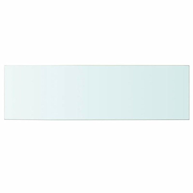 Glass Floating Shelf, 0.8cm H x 100cm W x 30cm D