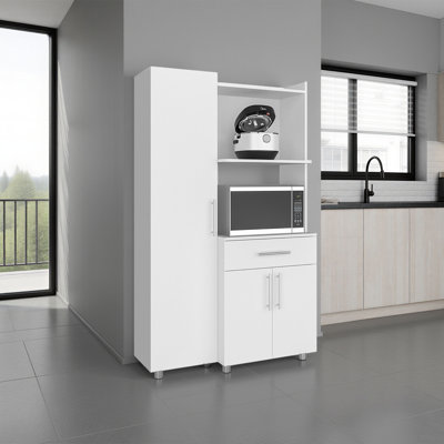 Armoire de cuisine et micro-onde complète Pantress