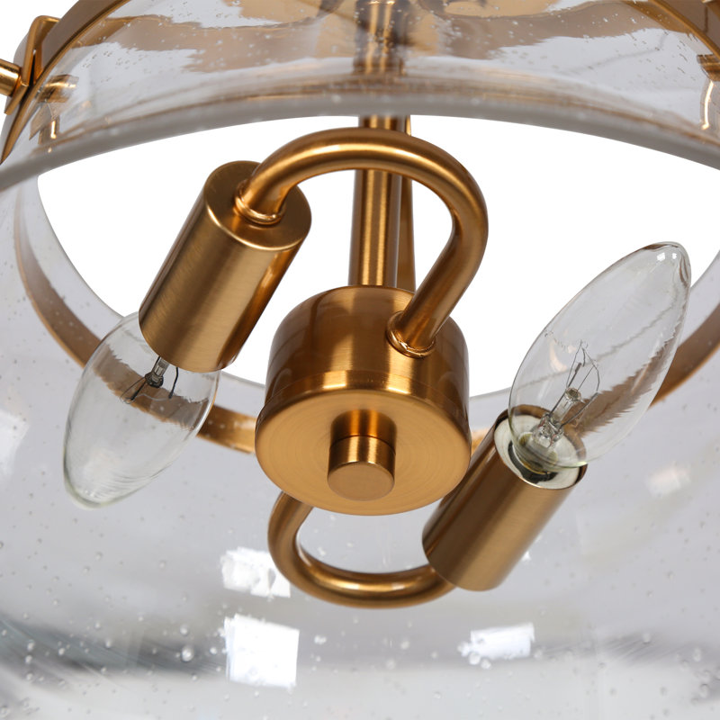 Plafonnier semi-encastré 2 lumières Spoutnik Berkley