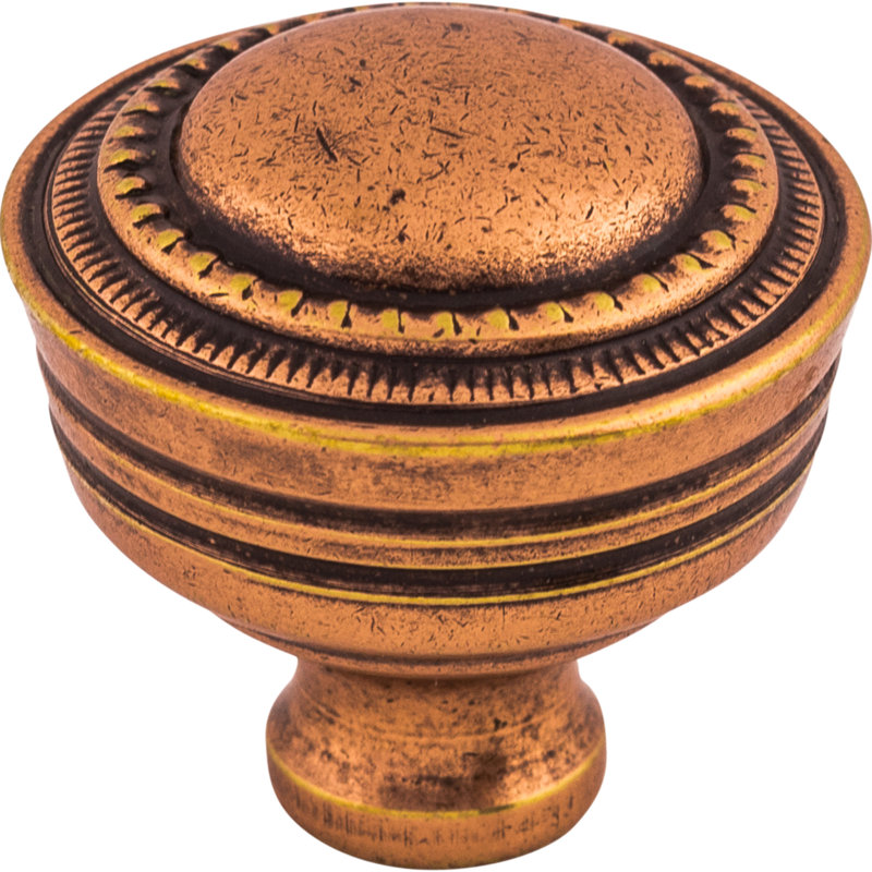 Contessa 1 1/4" Diameter Round Knob, Old English Copper
