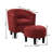 Anges Upholstered Barrel Chair with Ottoman-72831339