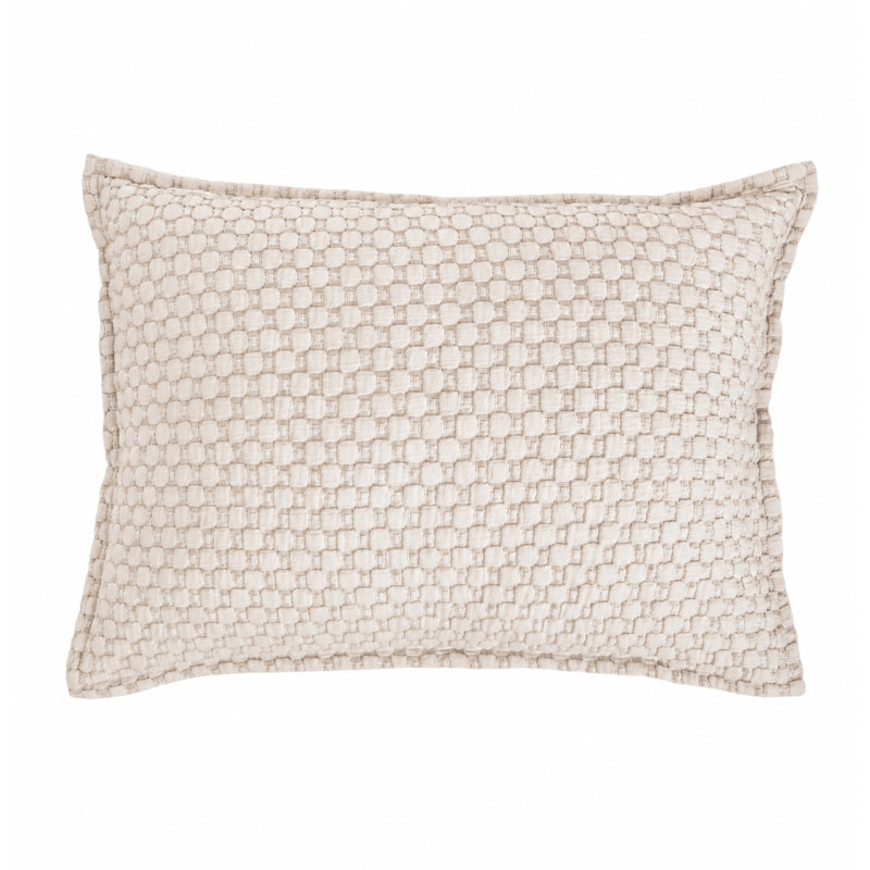 Avalon 28" X 36" Big Pillow With Insert, Light Oatmeal