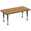 Table d'activité rectangulaire à hauteur réglable en forme de T-99069331-99018376-99069345