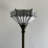 Berislav Tiffany Torch Floor Lamp White Stained Glass Hexagon Mission 12'W*12"D*66"H