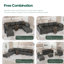 Causeuse 112 po avec rangement Zendajas-87871864