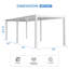 Pergola d'extérieur en aluminium avec lumière solaire et ventilateur-120869694-120869702