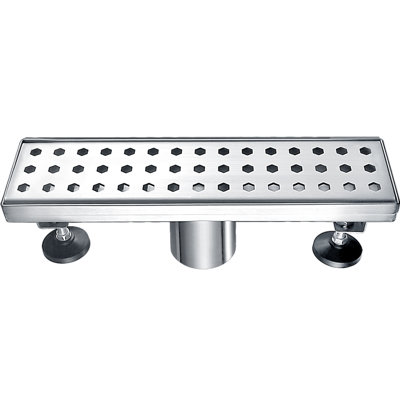 Thames River Series 12 Inch Long Stainless Steel Linear Floor Shower Drain