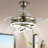 36 Inch Modern Retractable Chandelier Ceiling Fan With Lights And Remote, Silent DC Motor LED Dimmable DIY Shade Ceiling Fan-1861073535-1861073532