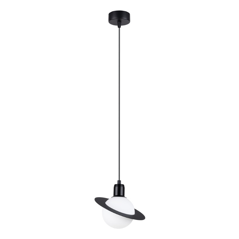 Berthina 1 - Light Stainless Steel Pendant, Black