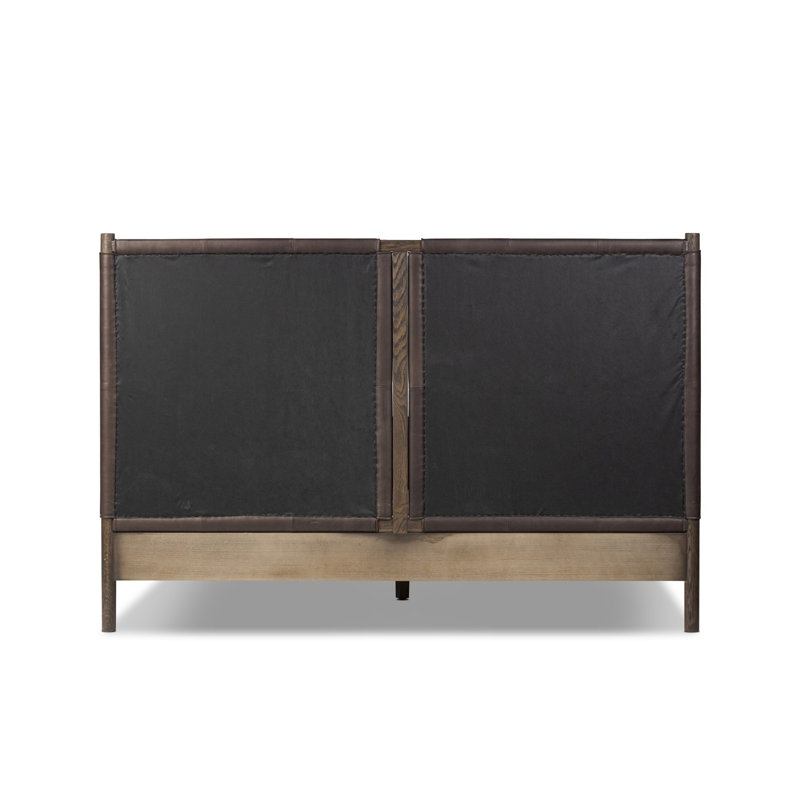 Salado Leather Bed, Heirloom Cigar, King