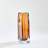 Wide Square Tower Vase-Dark Amber