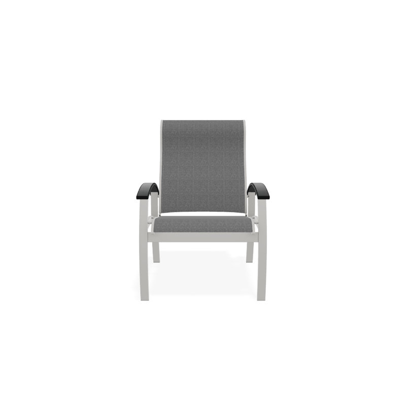 Chaise de patio Askar, Titane Sunbrella®, Graphite classique, Neige texturée