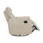 Luxueux fauteuil oscillant pivotant inclinable en cuir taupe 1pc-562870800
