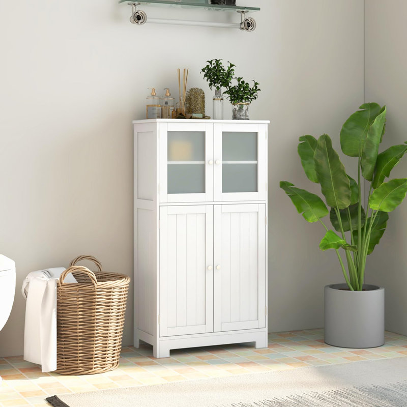 Paityn Freestanding Bathroom Cabinet, White