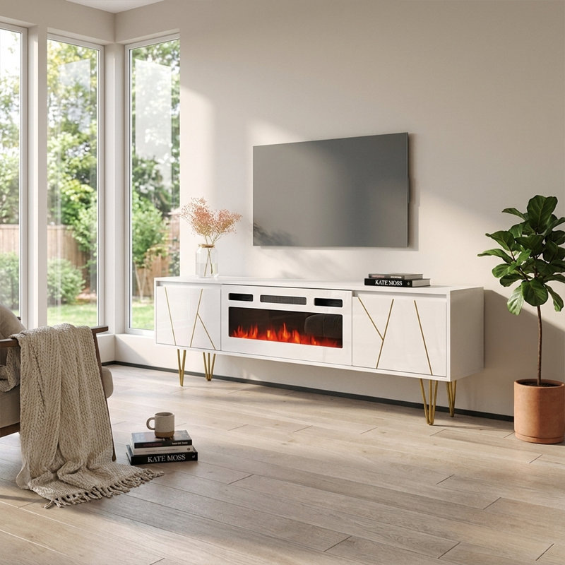 Meuble télé Maze, Blanc