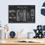 «Tubular Machine Blueprint Vernis», impression sans cadre-15708608