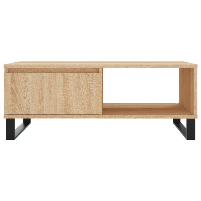 Azaryia Sled Coffee Table with Storage, Sonoma Oak