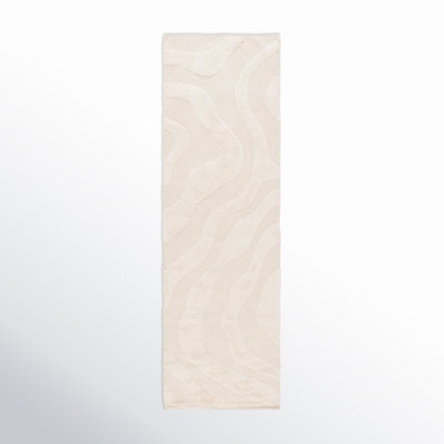 Mozie Ivory Washable Hand-Woven Cotton Rug
