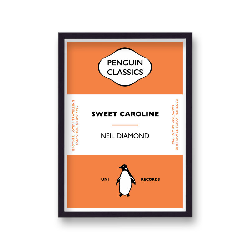 Penguin Classics Iconic Songs Neil Diamond Sweet Caroline - Single Picture Frame Print