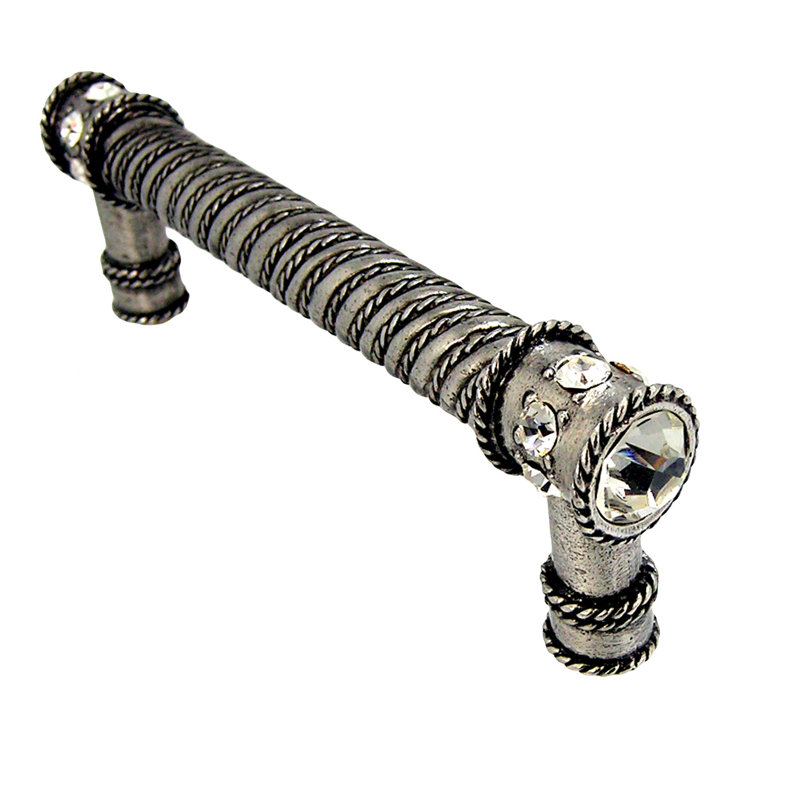 Northern Lights Distressed Bar/Handle Pull, Bright Pewter