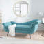 Chaise longue avec accoudoirs à volutes