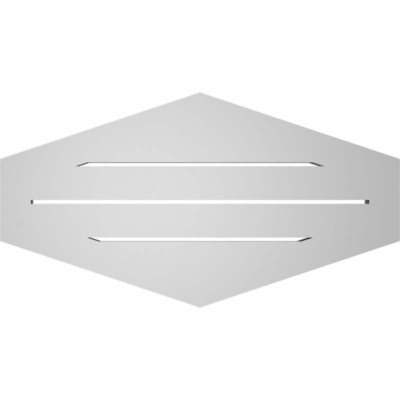 Pente verticale verticale en uréthane 4 pi, H 14 po x l 26 po x P 1,5 po
