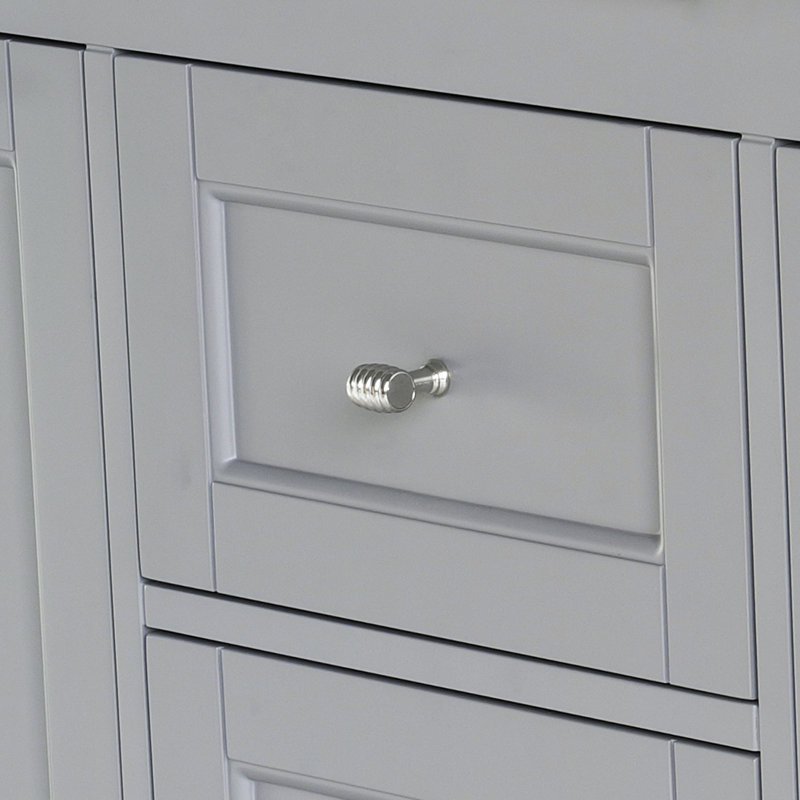 Ensemble de meuble-lavabo double 72 po Selena, gris