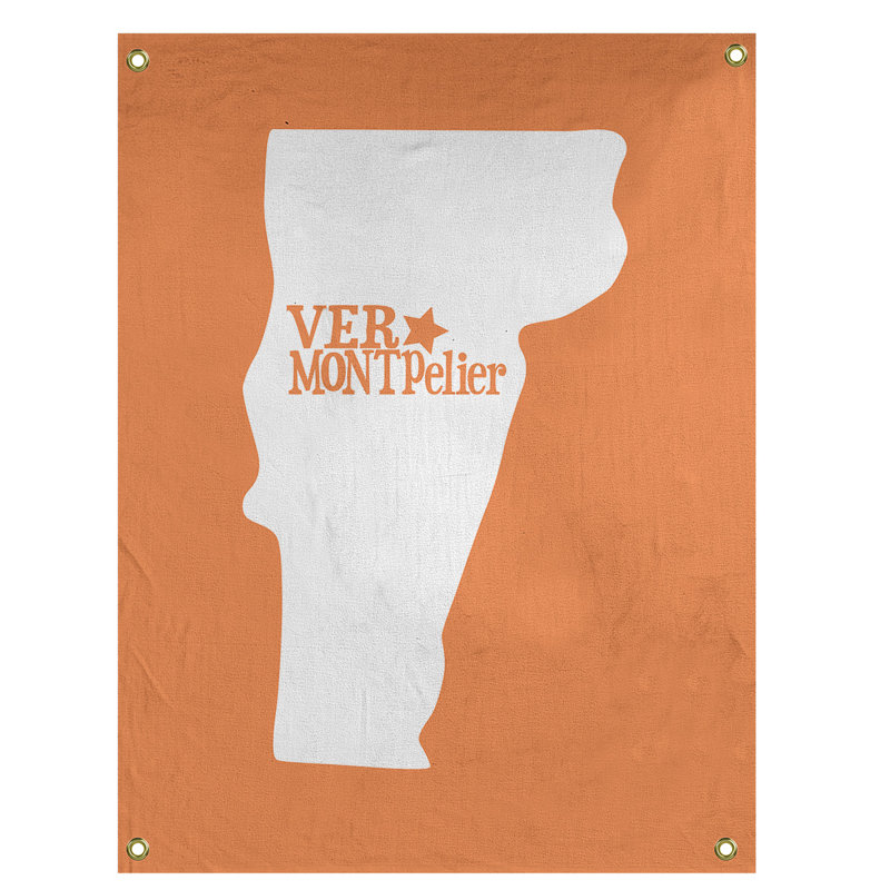 Tapisserie murale vermont montpelier, H 80 po x l 59 po, Orange