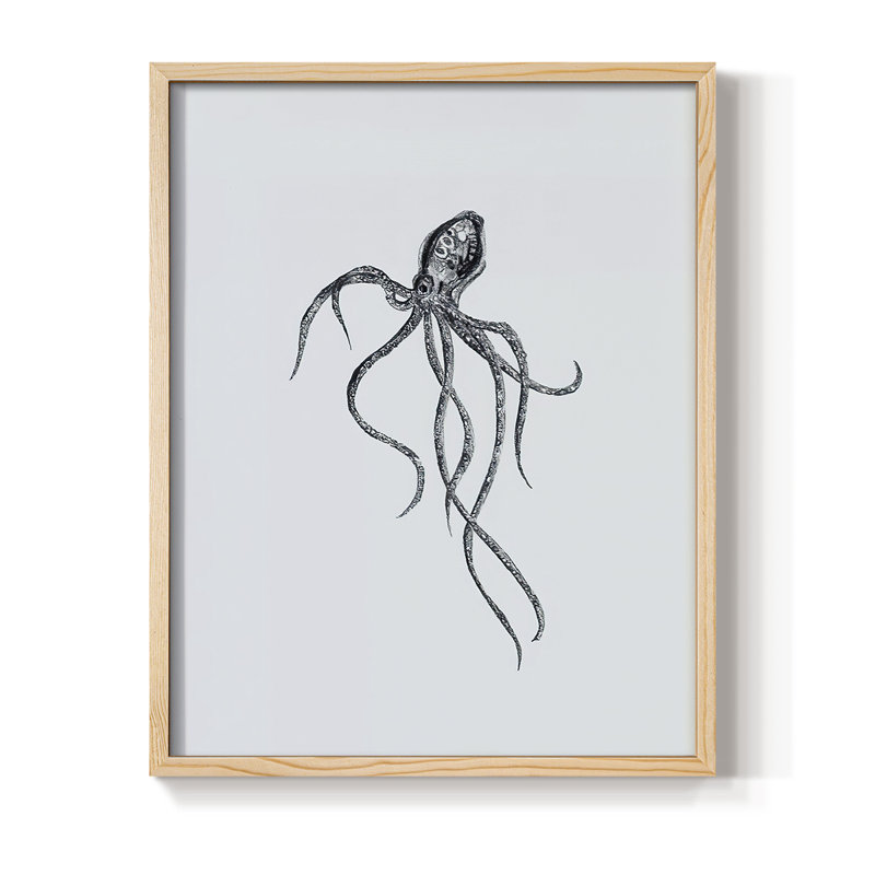 MarineLifeIV Framed Print - Solid Wood