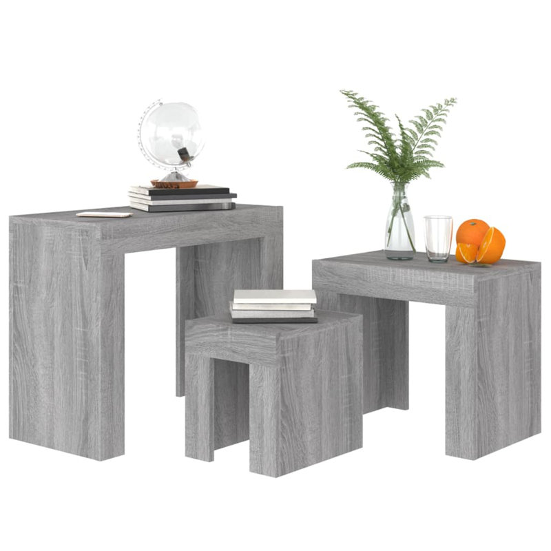 Godbeare Sled Coffee Table, Grey Sonoma