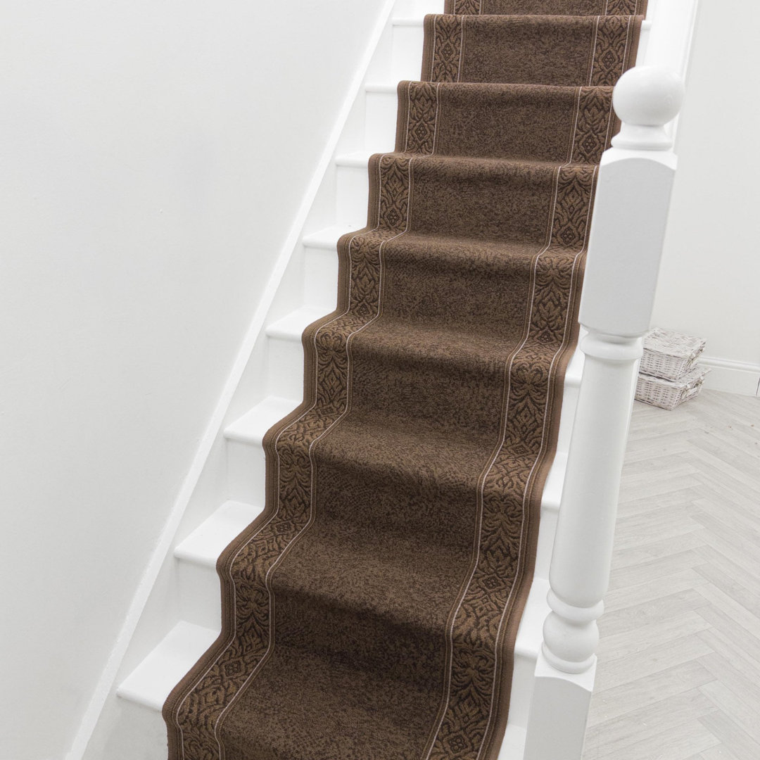 St Tropez Dark Brown Stair Runner – Hardwearing, Non-Slip & Durable Carpet for Stairs & Staircases, Multiple Lengths
