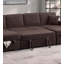 Canapé modulaire convertible rembourré en velours côtelé 3 pièces Raf et Laf