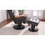 Fauteuil inclinable pivotant avec repose-pieds réglable Kalson, similicuir-899966485